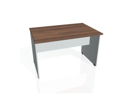 Rokovací stôl Gate, 120x75,5x80 cm, orech/sivá