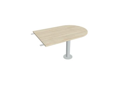 Doplnkový stôl Flex, 120x75,5x80 cm, agát/kov