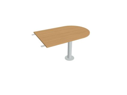 Doplnkový stôl Flex, 120x75,5x80 cm, buk/kov