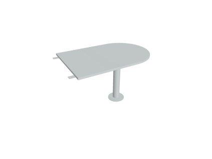 Doplnkový stôl Flex, 120x75,5x80 cm, sivá/kov