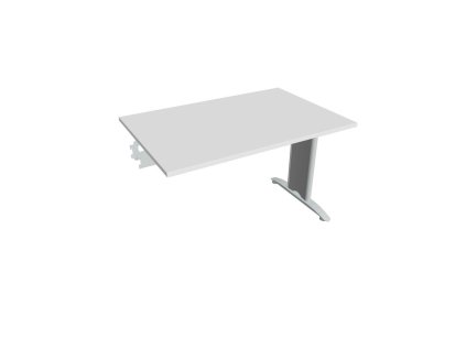 Rokovací stôl Flex, 120x75,5x80 cm, biely/kov