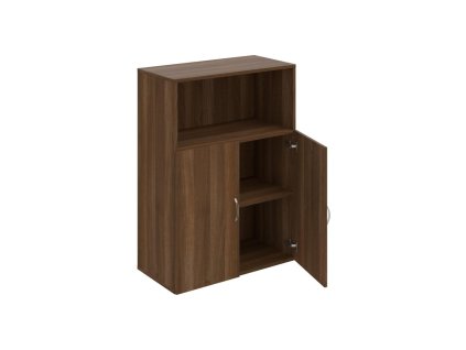 Policová skriňa Drive, 80x111x42 cm, orech/orech