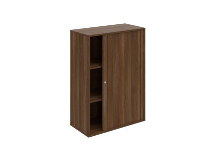 Policová skriňa Drive, 80x111x40 cm, orech/orech, zámok