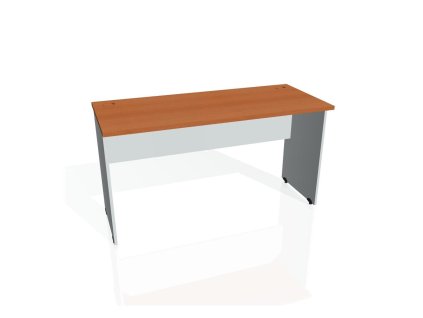 Pracovný stôl Gate, 140x75,5x60 cm, čerešňa/sivý