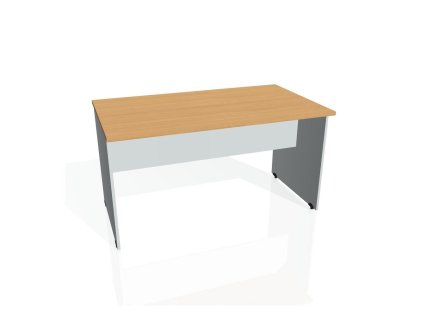 Rokovací stôl Gate, 140x75,5x80 cm, buk/sivá