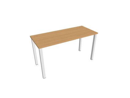 Pracovný stôl Uni, 140x75,5x60 cm, buk/biela