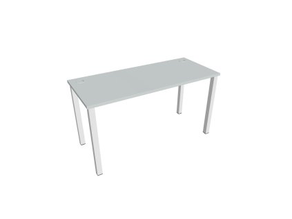 Pracovný stôl Uni, 140x75,5x60 cm, sivá/biela