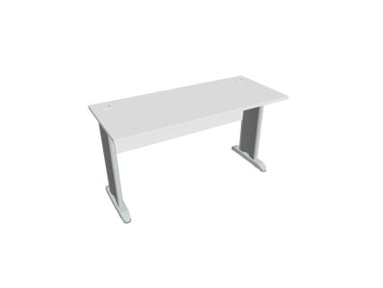 Pracovný stôl Cross, 140x75,5x60 cm, biely/kov