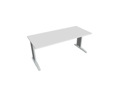 Pracovný stôl Cross, 180x75,5x80 cm, biely/kov