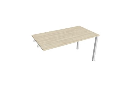 Rokovací stôl Uni k pozdĺ. reťazeniu, 140x75,5x80 cm, agát/biela