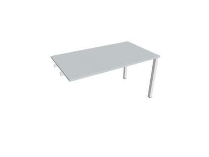 Rokovací stôl Uni k pozdĺ. reťazeniu, 140x75,5x80 cm, biela/biela