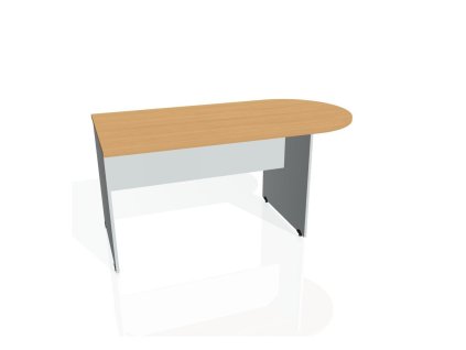 Doplnkový stôl Gate, 160x75,5x80 cm, buk/sivá