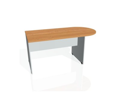 Doplnkový stôl Gate, 160x75,5x80 cm, jelša/sivá