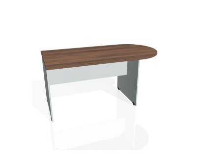 Doplnkový stôl Gate, 160x75,5x80 cm, orech/sivá