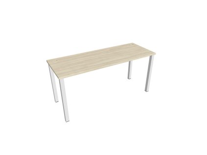 Pracovný stôl Uni, 160x75,5x60 cm, agát/biela