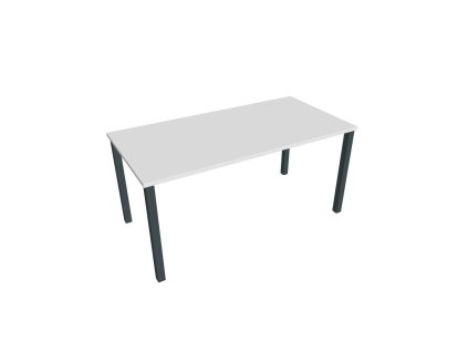 Rokovací stôl Uni, 160x75,5x80 cm, biela/čierna