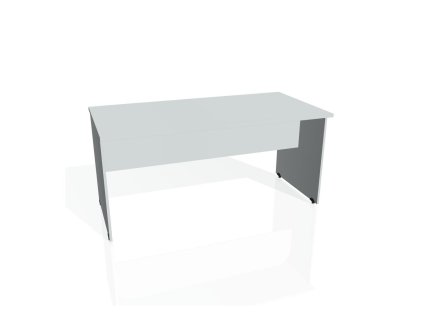 Rokovací stôl Gate, 160x75,5x80 cm, sivá/sivá