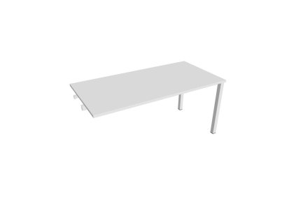 Rokovací stôl Uni k pozdĺ. reťazeniu, 160x75,5x80 cm, biela/biela