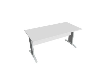 Rokovací stôl Cross, 160x75,5x80 cm, biely/kov