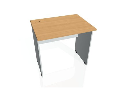 Pracovný stôl Gate, 80x75,5x60 cm, buk/sivý
