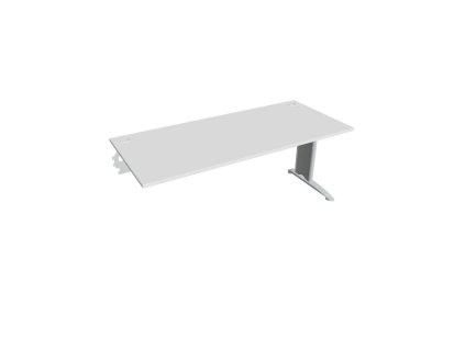 Pracovný stôl Flex, 180x75,5x80 cm, biely/kov