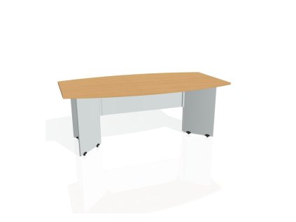 Rokovací stôl Gate, 200x75,5x110 cm, buk/sivá