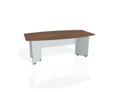 Rokovací stôl Gate, 200x75,5x110 cm, orech/sivá