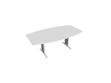 Rokovací stôl Flex, 200x75,5x110 cm, biely/kov