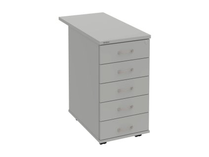 Kontajner Hobis, 40x75,5x80 cm, sivý/sivý