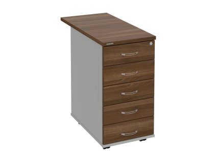 Kontajner Hobis, 40x75,5x80 cm, orech/sivý