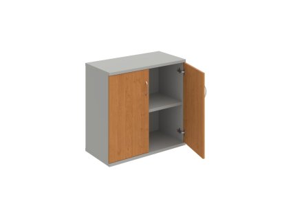 Policová skriňa Strong, 80x76,8x40 cm, jelša/sivá