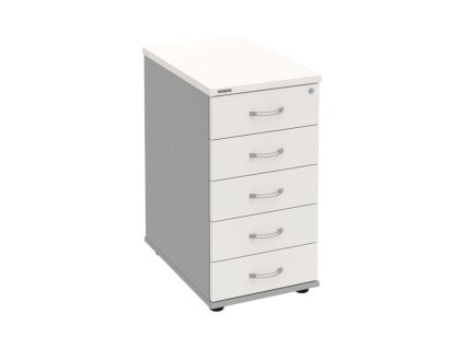 Kontajner Hobis, 40x75,5x60 cm, biely/sivý