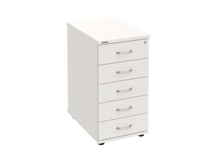 Kontajner Hobis, 40x75,5x60 cm, biela/biela