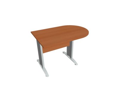 Doplnkový stôl Cross, 120x75,5x80 cm, čerešňa/kov