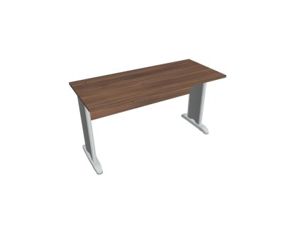 Pracovný stôl Cross, 140x75,5x60 cm, orech/kov
