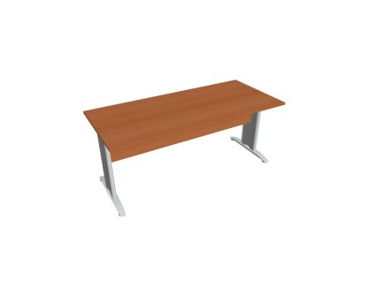 Rokovací stôl Cross, 180x75,5x80 cm, čerešňa/kov