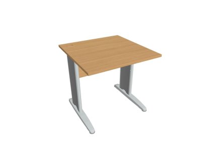 Pracovný stôl Cross, 80x75,5x80 cm, buk/kov