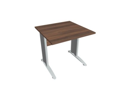 Pracovný stôl Cross, 80x75,5x80 cm, orech/kov