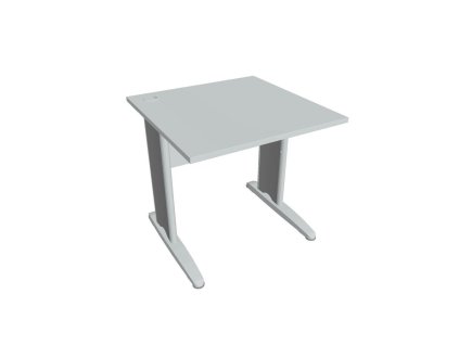 Pracovný stôl Cross, 80x75,5x80 cm, sivý/kov