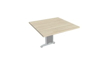 Doplnkový stôl Cross, 80x75,5x80 cm, agát/kov