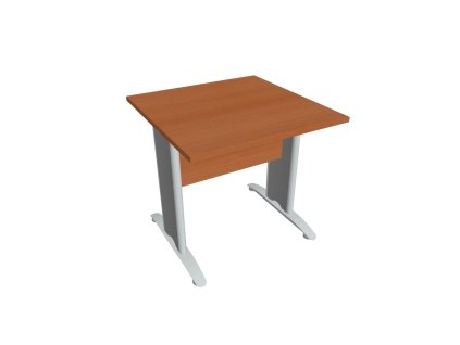 Rokovací stôl Cross, 80x75,5x80 cm, čerešňa/kov
