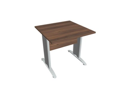 Rokovací stôl Cross, 80x75,5x80 cm, orech/kov