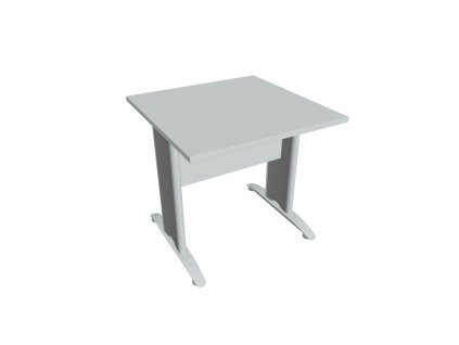 Rokovací stôl Cross, 80x75,5x80 cm, sivý/kov