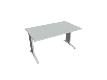 Pracovný stôl Flex, 140x75,5x80 cm, sivý/kov