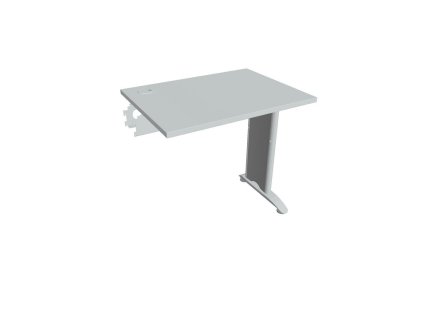 Pracovný stôl Flex, 80x75,5x60 cm, sivý/kov