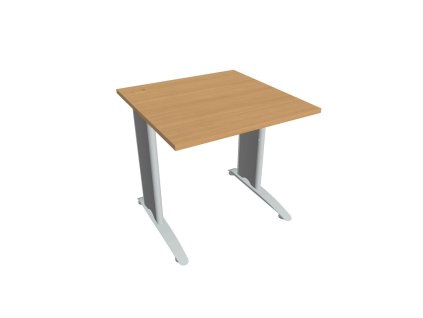 Pracovný stôl Flex, 80x75,5x80 cm, buk/kov