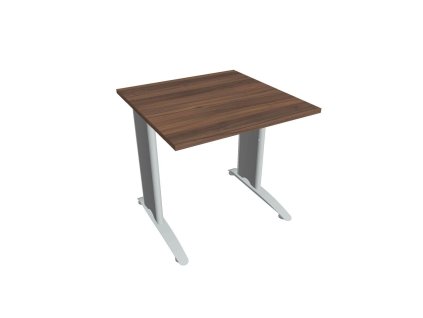 Pracovný stôl Flex, 80x75,5x80 cm, orech/kov
