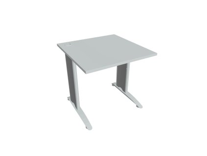 Pracovný stôl Flex, 80x75,5x80 cm, sivý/kov
