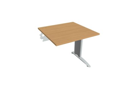 Pracovný stôl Flex, 80x75,5x80 cm, buk/kov