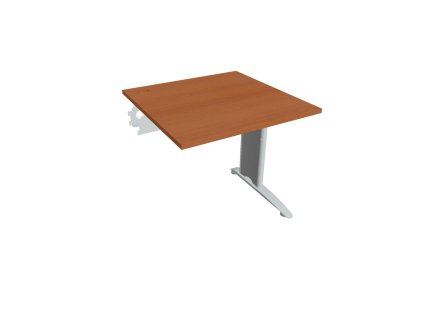 Pracovný stôl Flex, 80x75,5x80 cm, čerešňa/kov